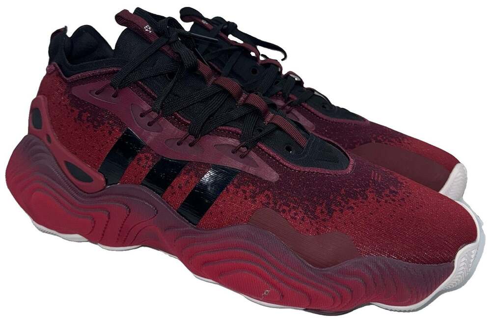 adidas Trae Young 3 Men’s 12.5 Burgundy Black Basketball Shoes ID5928